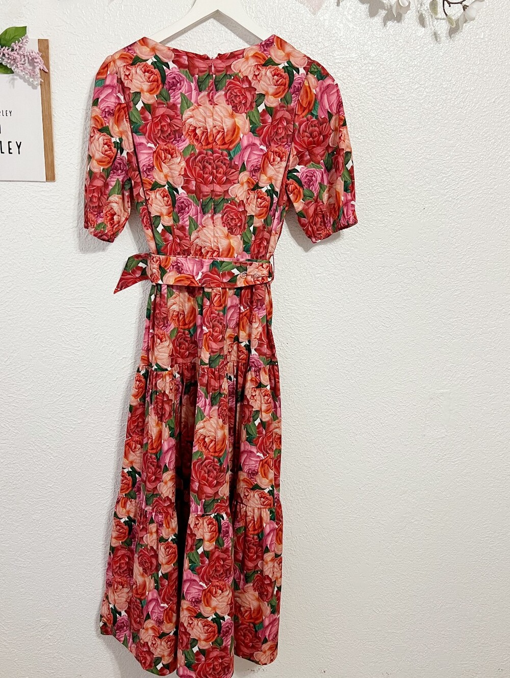FINAL PRICE NWT Sachin and Babi Carina Belted Floral Midi Dress NO MORE DISCOUNT - Picture 10 of 12